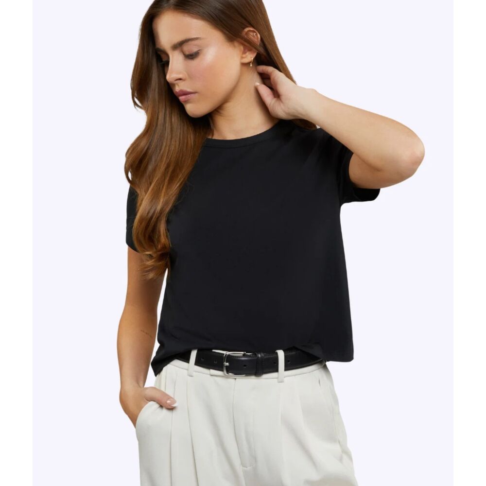 Cuts Clothing Black Short Sleeve Crew Tee